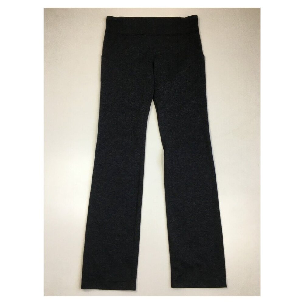 UNDER ARMOUR Pull On Fitted All Season Gear Marled Dark Gray Leggings Pant